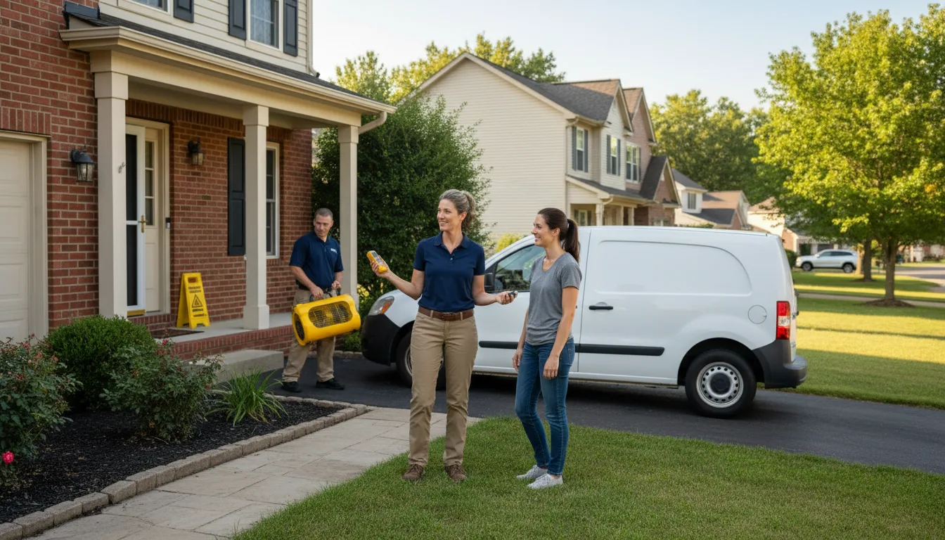 Residential water damage restoration in Melstone, MT